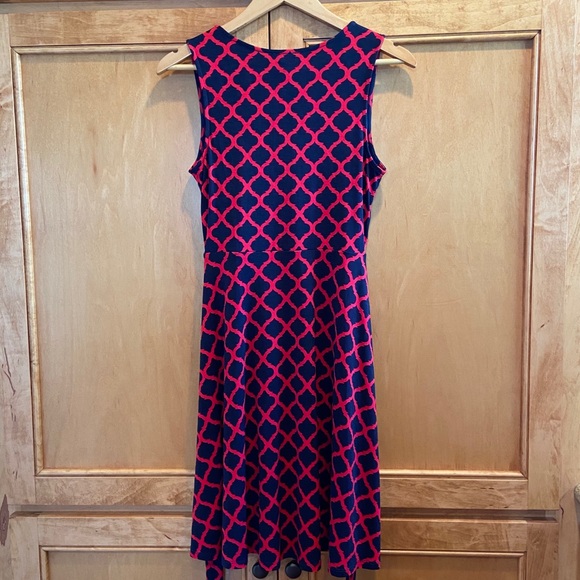 Mix by 41 Hawthorn Kassidy wrap dress navy pink Stitch Fix - Picture 3 of 6